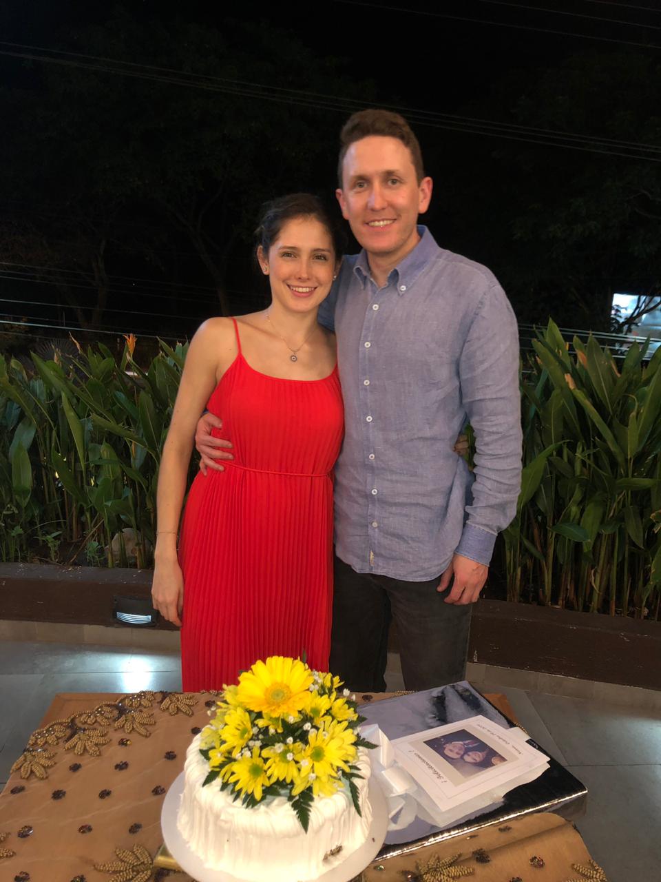 Los novios, Juliana Antolinez Rodríguez y Simón Felipe Valenzuela Motta.